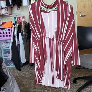 Maroon Striped KIYONNA Stroll Bellini Top